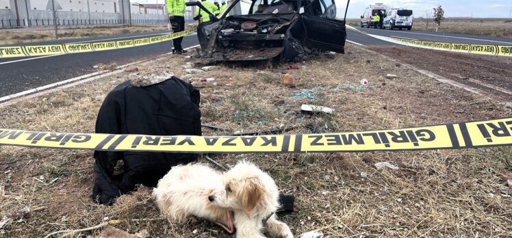 Aksaray'da refüje çarpan otomobildeki kadın öldü