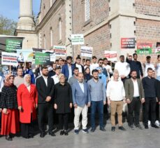 Balıkesir'de AK Parti'li gençler İsrail'i protesto etti