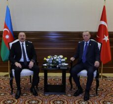 Cumhurbaşkanı Erdoğan, Azerbaycan Cumhurbaşkanı Aliyev ile görüştü