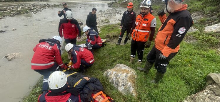 Düzce'de sel tatbikatı yapıldı