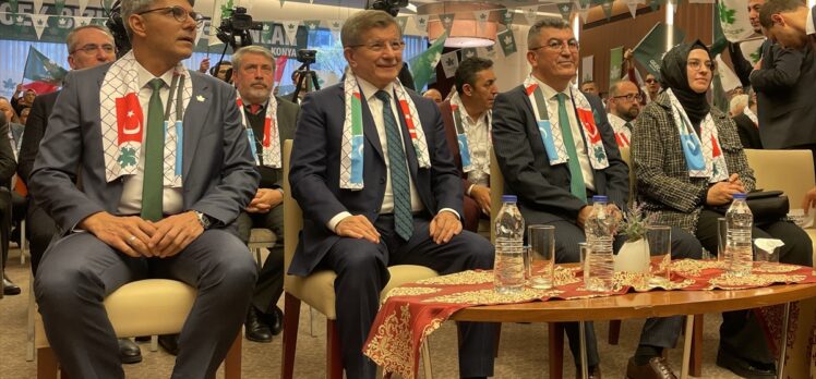 Gelecek Partisi Genel Başkanı Davutoğlu, partisinin Konya il kongresine katıldı