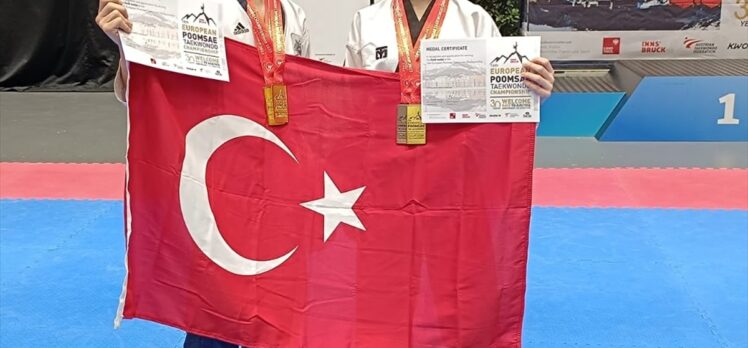 Milli tekvandocular, Avrupa Poomsae Şampiyonası'nda 5 madalya daha kazandı