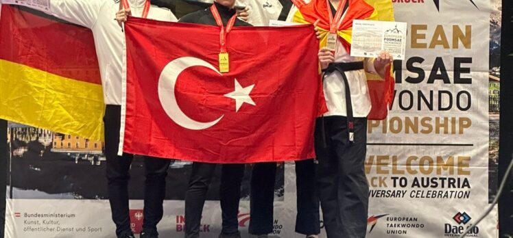 Milli tekvandocular, Avrupa Poomsae Şampiyonası'nda 5 madalya kazandı