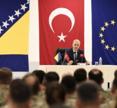 TBMM Başkanı Kurtulmuş, Bosna Hersek'te EUFOR Türk Temsil Heyeti Başkanlığı'nda konuştu: