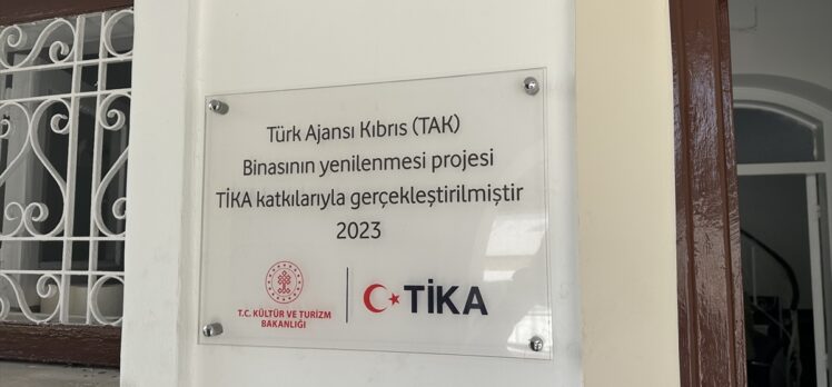 Türk Ajansı Kıbrısın binası, TİKA'nın katkılarıyla yenilendi