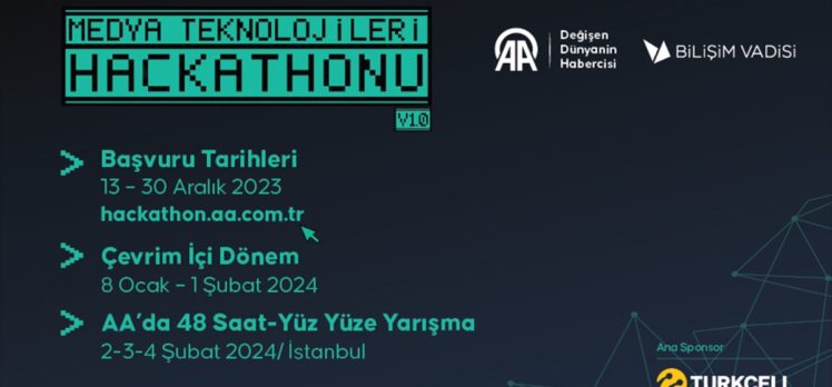 “AA Medya Teknolojileri Hackathonu”na başvurular 30 Aralık'a kadar yapılabilecek