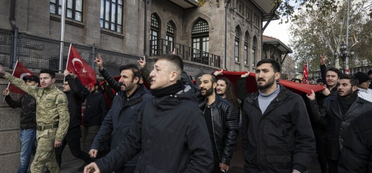 Başkentte terör örgütü PKK protesto edildi