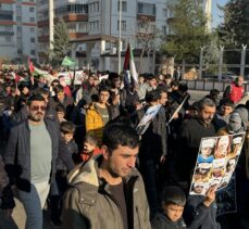 İsrail'in Gazze'ye saldırıları Diyarbakır ve Batman'da protesto edildi