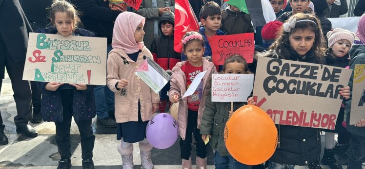 Sakarya ve Karabük'te İsrail'in Gazze'ye yönelik saldırıları protesto edildi