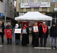 Muşlu aileler çocuklarına kavuşma ümidiyle HDP önündeki eylemini sürdürüyor