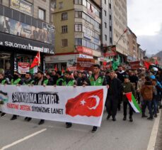 Muş'ta İsrail'in Gazze'ye yönelik saldırıları protesto edildi