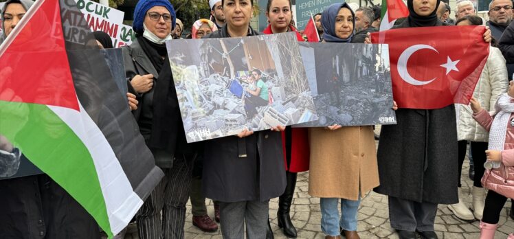 Tekirdağ ve Kırklareli'nde İsrail'in Gazze'ye yönelik saldırıları protesto edildi