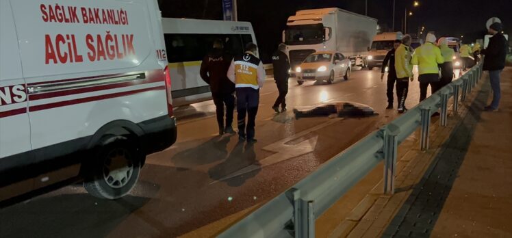 Bursa'da devrilen motosikletin sürücüsü öldü