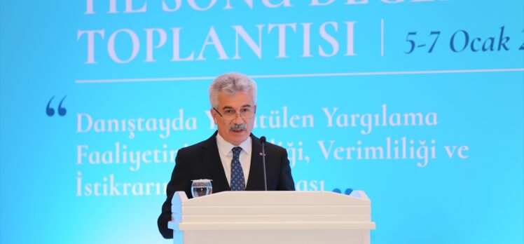 Danıştay Başkanı Yiğit, Danıştay Yıl Sonu Değerlendirme Toplantısı'na katıldı