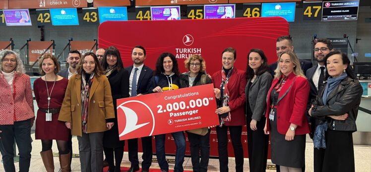 THY, Lizbon-İstanbul seferlerinde 2 milyonuncu yolcuya ulaştı