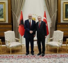 Cumhurbaşkanı Erdoğan, Arnavutluk Başbakanı Rama'yı resmi törenle karşıladı