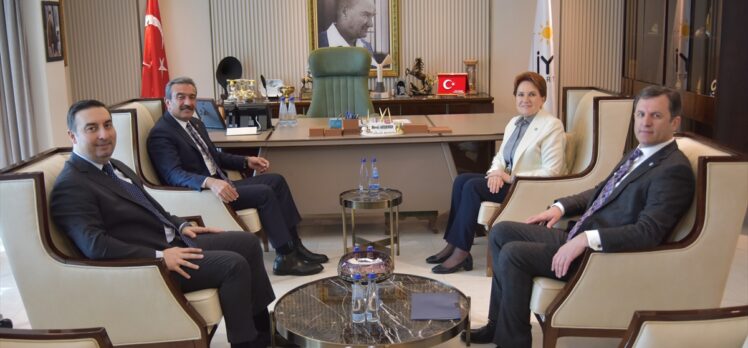 İYİ Parti Genel Başkanı Akşener, Çukurova Belediye Başkan adayı Çetin'i kabul etti