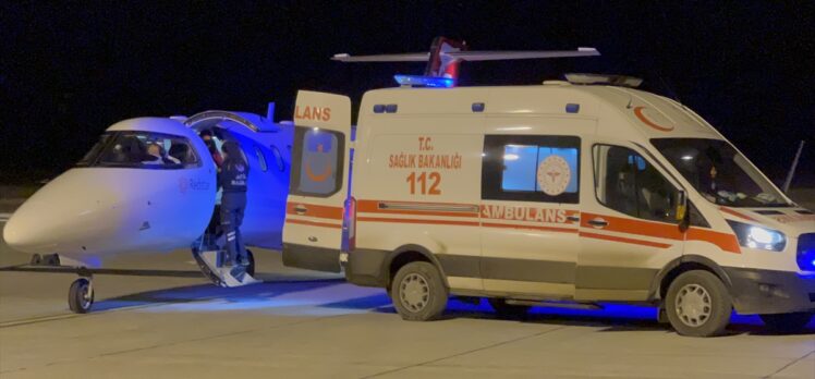 Kars'ta solunum sıkıntısı yaşayan prematüre bebek, ambulans uçakla Van'a götürüldü