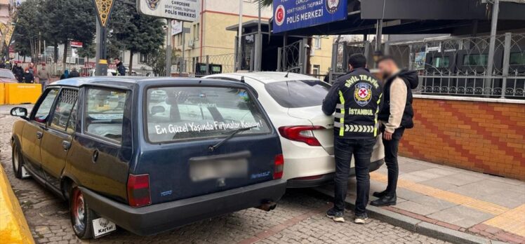 Pendik'te trafiği tehlikeye düşüren sürücüye 4 bin 140 lira ceza