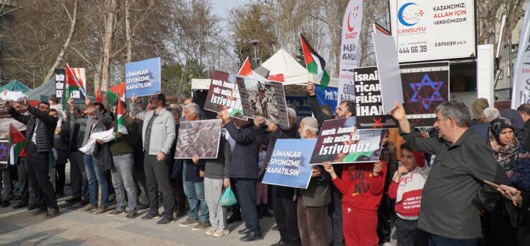 İsrail'in Gazze'deki hastanelere yönelik saldırıları Adıyaman'da protesto edildi