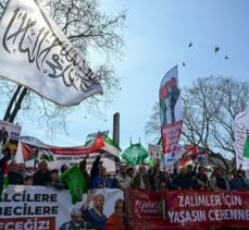 İsrail'in Gazze'ye saldırıları İstanbul'da protesto edildi