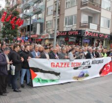 İsrail'in Gazze'ye yönelik saldırıları Kocaeli'de protesto edildi