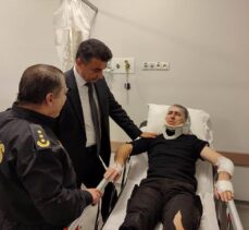 Kocaeli'de “dur” ihtarına uymayan ehliyetsiz sürücünün otomobille çarptığı polis memuru yaralandı