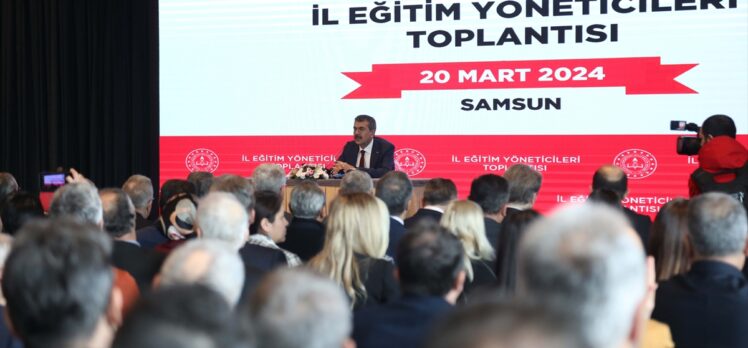 Bakan Tekin, Samsun İl Eğitim Yöneticileri Toplantısı'nda konuştu: