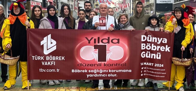 Türk Böbrek Vakfı, böbrek sağlığına dikkati çekmek için Bakırköy'de etkinlik düzenledi