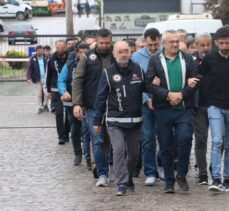 Kastamonu merkezli suç örgütü operasyonunda yakalanan şüpheliler adliyede