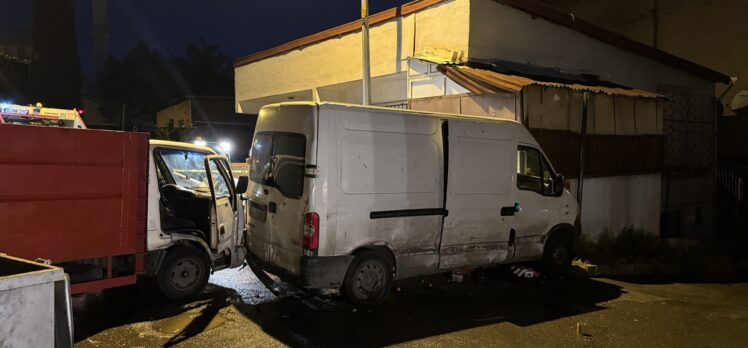 Ataşehir'de çaldıkları kamyonetle kaza yapıp kaçan iki şüpheliden birini aracın sahibi yakaladı