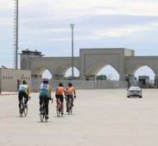 Atatürk'ün doğduğu evden bisikletçilerce Samsun'a taşınan toprak Edirne'ye ulaştı