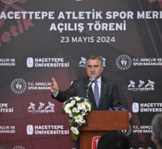 Bakan Bak, Hacettepe Atletik Spor Merkezi açılışına katıldı: