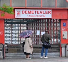 Başkentte dünkü sağanak nedeniyle metro hattının bazı istasyonları hizmet dışı kaldı