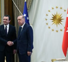 Cumhurbaşkanı Erdoğan, Kosova Başbakanı Kurti'yi kabul etti