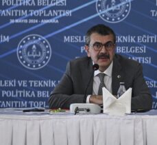 Cumhurbaşkanı Yardımcısı Yılmaz, Mesleki ve Teknik Eğitim Politika Belgesi tanıtım toplantısında konuştu: