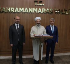 Diyanet İşleri Başkanı Ali Erbaş, Kahramanmaraş'ta konuştu: