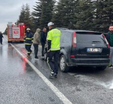 Eskişehir'de seyir halindeki otomobil yandı