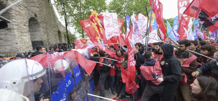 İstanbul'da 1 Mayıs'ta Saraçhane'den Taksim'e yürümek isteyen gruplara izin verilmedi