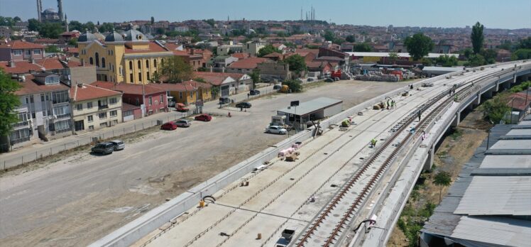 Hızlı Tren Projesi'nin Edirne kent merkezi çalışmaları gelecek ay tamamlanacak