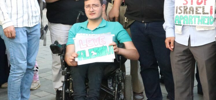 İsrail'in Filistin'e yönelik saldırıları Siirt'te protesto edildi