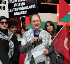 İstanbul Nişantaşı Üniversitesi öğrencilerinden Filistin'e destek eylemi