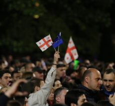 Letonya, Estonya, İzlanda ve Litvanya dışişleri bakanları, Tiflis'teki protesto gösterisine katıldı