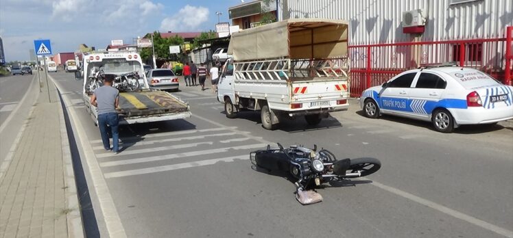 Mersin'de otomobille çarpışan motosikletin sürücüsü öldü