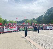 ODTÜ'de İsrail'in saldırıları protesto edildi