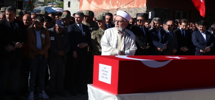 Şehit Piyade Sözleşmeli Onbaşı Recep Kabala, Erzurum'da son yolculuğuna uğurlandı