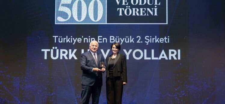 THY, “Türkiye'nin En Büyük 500 Özel Şirketi Araştırması”nda dört ödül aldı