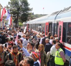 “Turistik Tuz Ekspresi”nin ilk seferi Çankırı'ya ulaştı