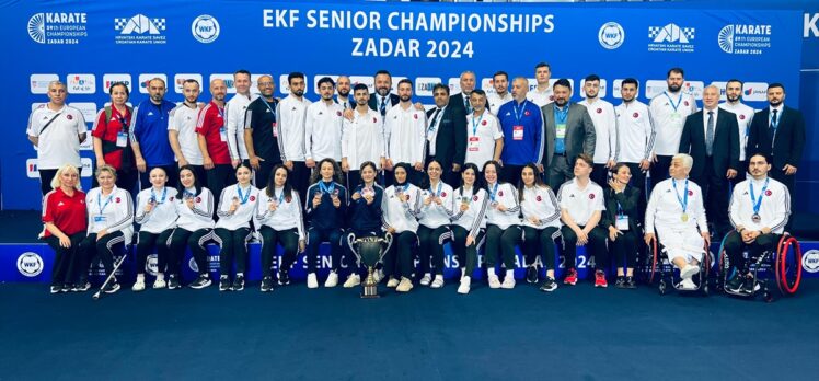 Türkiye Milli Karate Takımı, Avrupa şampiyonasını zirvede tamamladı