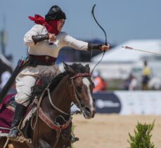 6. Etnospor Kültür Festivali'nde Türklerin savaş öncesi hazırlıkları gösterisi